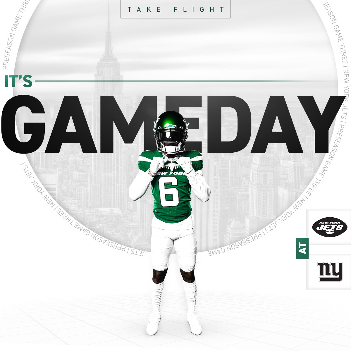 nyjets's tweet photo. GAMEDAY IN OUR HOUSE (EXCEPT WE'RE THE AWAY TEAM) 😤 https://t.co/2JFT2LPtYD