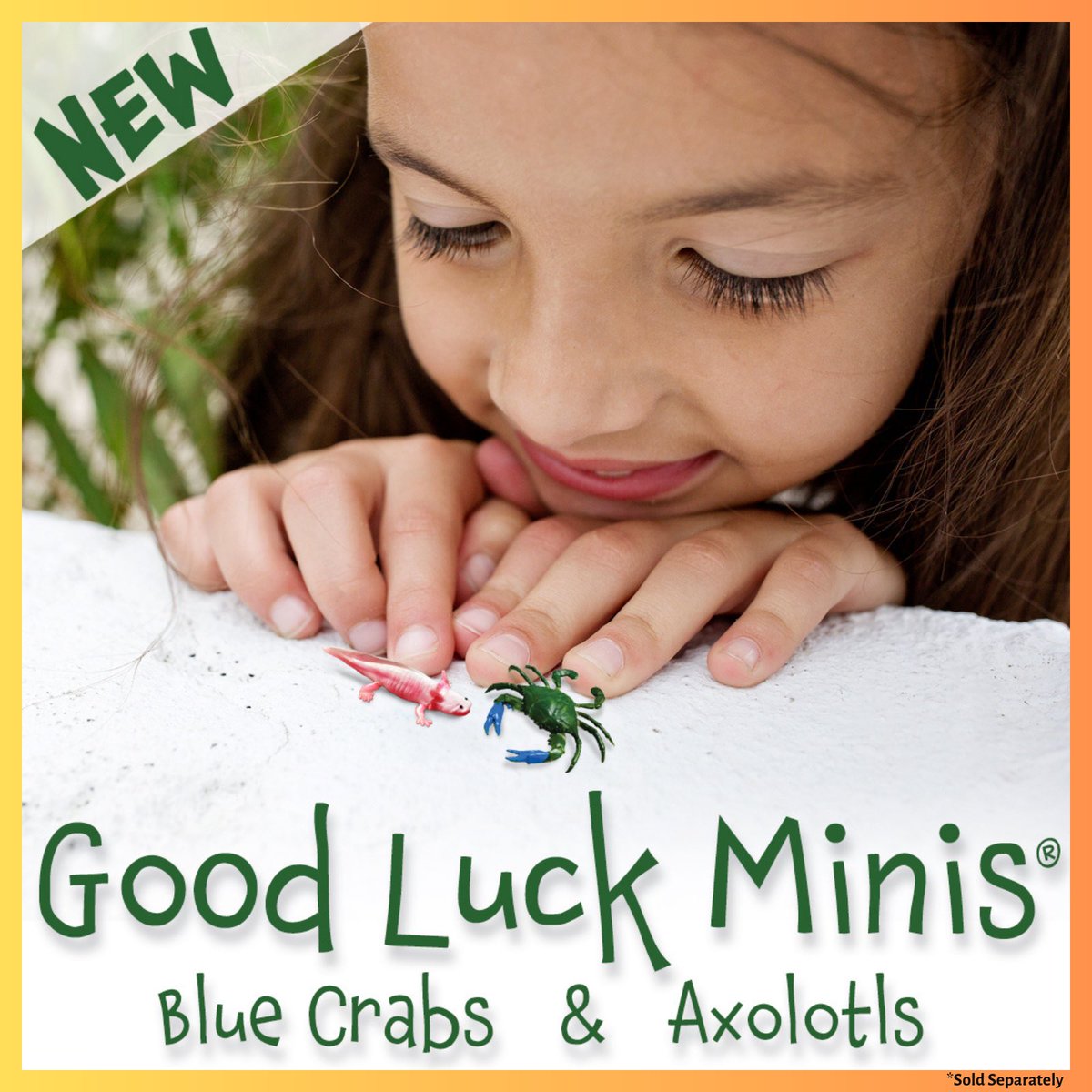 SafariLtd's tweet photo. The Blue Crab and Axolotl tiny toy figurines are the newest petite cuties to be joining our Good Luck Minis®.

*Sold Separately 

✨Stay tuned in the coming months for product pages &amp; more info.

#safariltd #safariltd2023 #miniaturetoy #goodluckminis #axolotl #bluecrab https://t.co/1Hi8VMJnQn