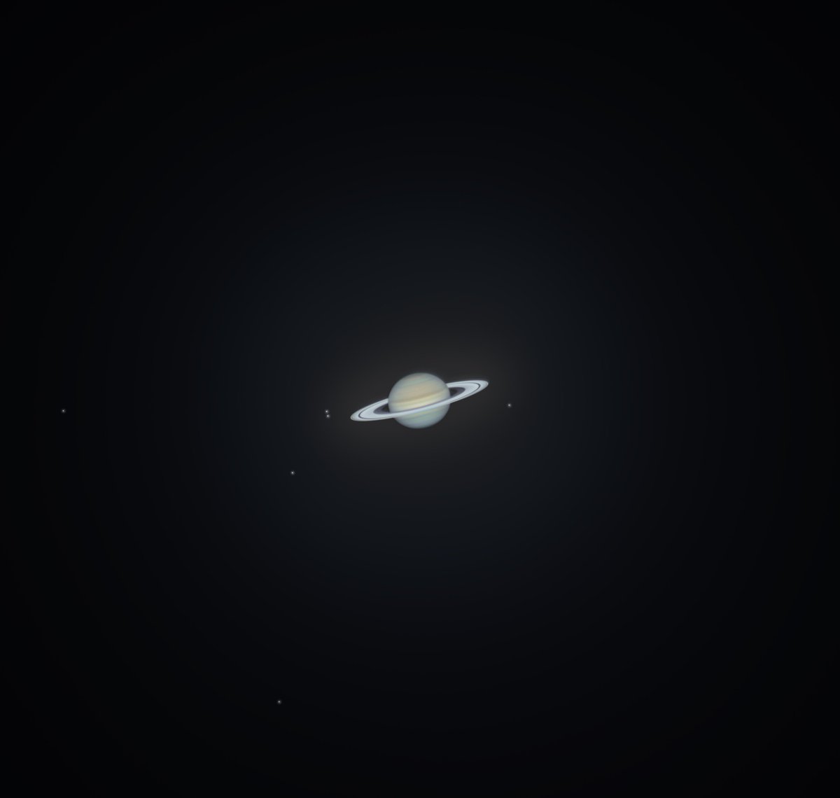 I used my largest telescope and around 125,000 photos to capture Saturn in detail last night. Steady conditions allowed me to capture it much more clearly than previous efforts. The planet is the closest to Earth tomorrow night, so it will be high in the sky all night long.