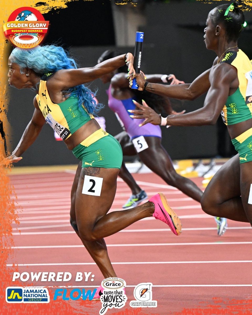 4x100m finals, here we come!

#TeamJamaica’s 🇯🇲 all-star relay team did not come to play!!! Briana Williams to Elaine Thompson-Herah to Sashalee Forbes to Shelly-Ann Fraser-Pryce was beautiful to watch.

They took Heat 1 with a blistering qualifying time of 41.70s. The redemption