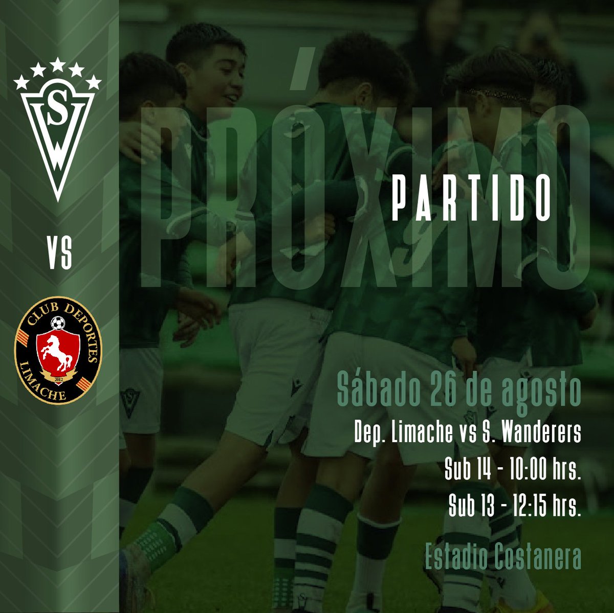 swanderers's tweet photo. #ProgramaciónSW de este fin de semana para nuestro fútbol joven. Sub15 y Sub16 libres ¡Aguante la cantera! 💚⚽️ https://t.co/kaG1kG2waz