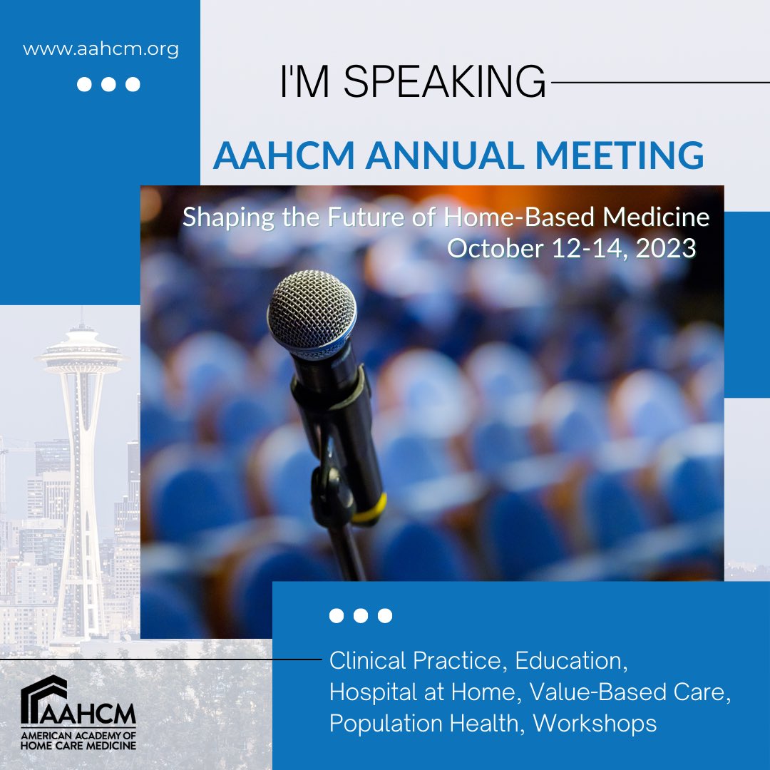 LDeCherrie's tweet photo. Come join me at AAHCM- lots of HaH topics being presented! #AAHCM https://t.co/k5DqPSBtIv