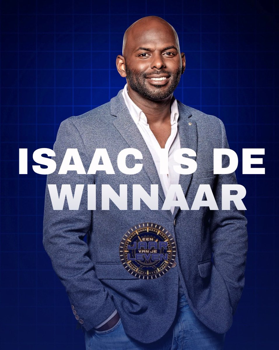Isaac is de winnaar van Een Jaar Van Je Leven! 🏆  
 #eenjaarvanjeleven