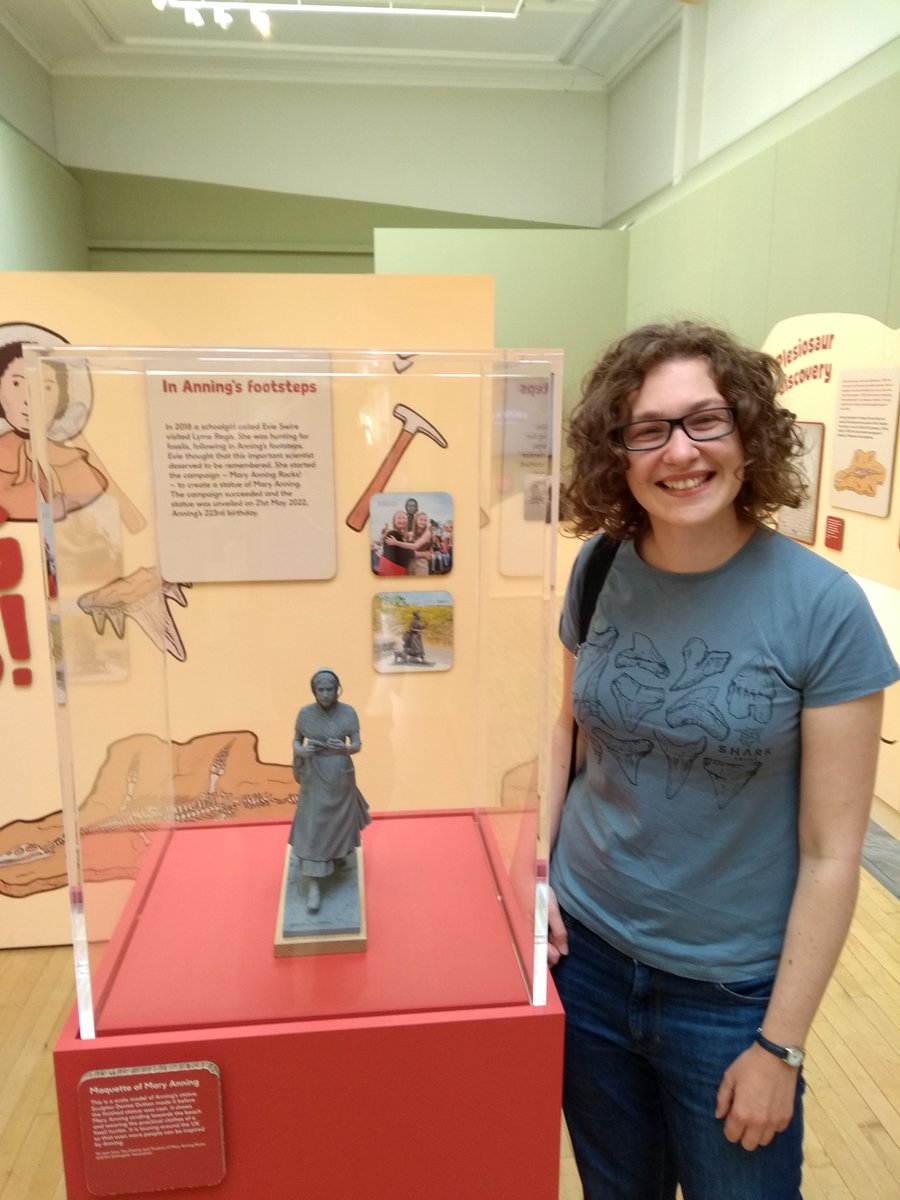 CalymeneBlue's tweet image. Today I finally got to visit the excellent Mary Anning exhibition @yorkshiremuseum! 

It was so great to see the display of fossils found by my group of first-time fossil hunters!