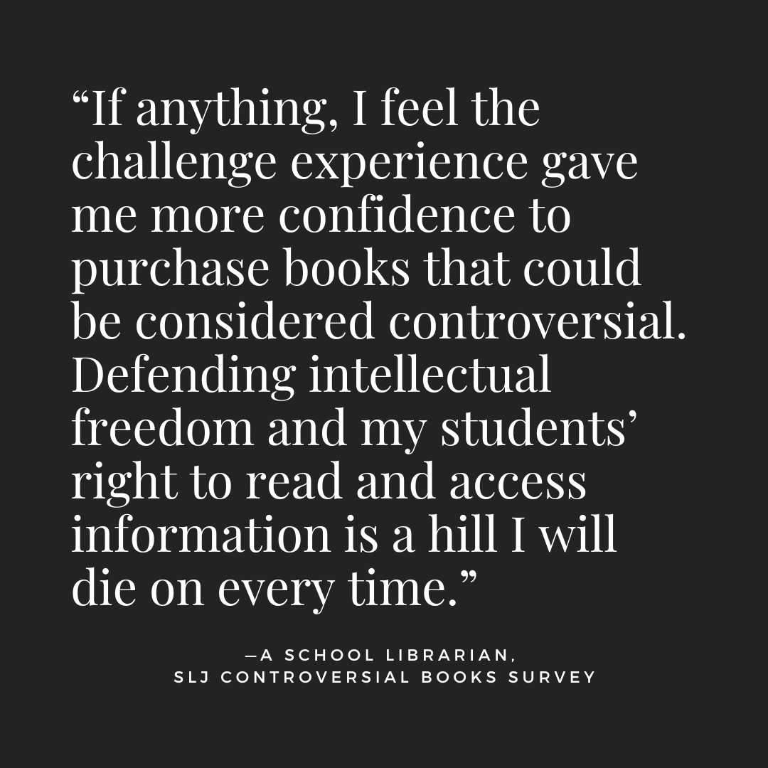 sljournal's tweet photo. A school librarian responded to our question: Did a challenge affect your book-buying decisions going forward?

From SLJ's Controversial Books Survey 2023, download the full results at the link:

https://t.co/wzTLzie4hd https://t.co/7lVzAbrLX3