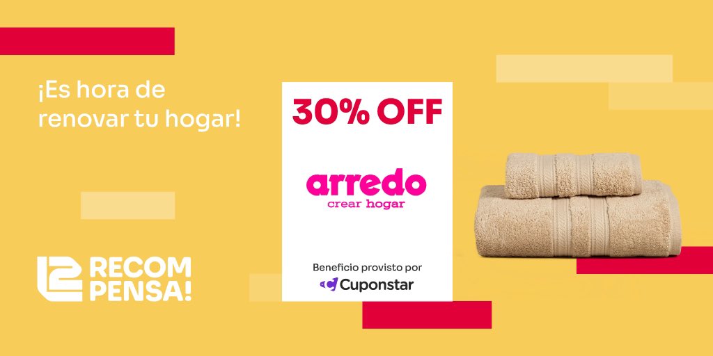 L2_LaSegunda's tweet photo. Si estás pensando en poner aún más linda tu 🏠, ¡este descuento es para vos! ✨
🛏️ 30% OFF en #Arredo.
Beneficio exclusivo de #L2Recompensa 🤩
✅ Conseguilo en https://t.co/QhWbuWe6jA
#LaSegundaSeguros #Seguros #Descuentos #Beneficios https://t.co/SP2NgkTllF