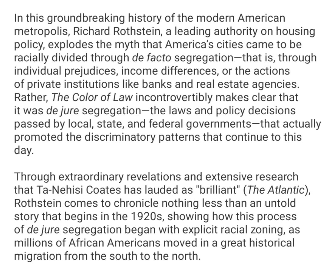 ZoraToniMaya's tweet photo. The Color Law is coming up in my reading queue in a week or two. Time to start preparing for the "to be a Negro in this country and to be relatively conscious is to be in a state of rage almost all of the time” attitude that's sure to come with it.
#TheColorOfLaw 📖 https://t.co/pqcAzFjiZk