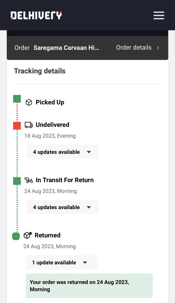 Simrananandd's tweet photo. @RelianceDigital Just tracked my Order #RDF53653197 your warehouse‼️, but I fail to understand why my refund hasn't been issued yet. Customer care keeps providing false updates. #RelianceJio #Customersbuse #IndiaNews #RelianceIndustries @jagograhakjago #nitaambani https://t.co/DWI1aZjm03
