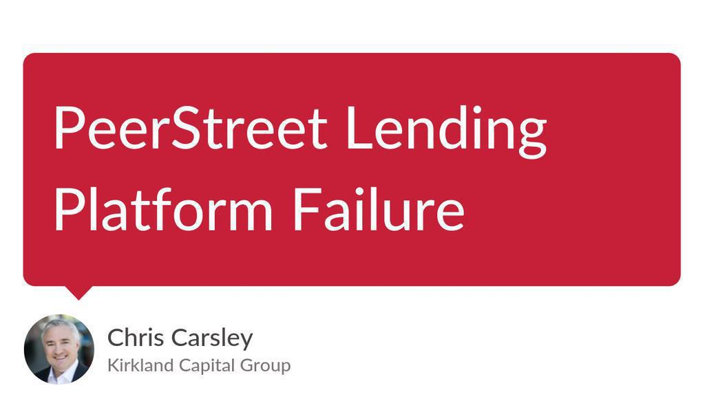 kirklandcapgrp's tweet image. Recently, PeerStreet, a Fintech platform offering private debt for real estate, filed for Chapter 11 Bankruptcy.

Learn more 👉 lttr.ai/AE4aW

#PeerStreetCollapse #CrowdFunding #Chapter11Bankruptcy