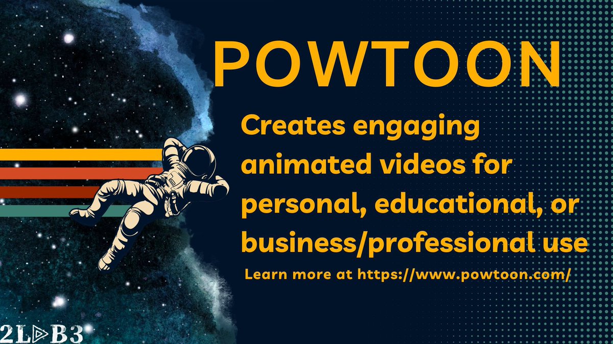 2lab3ai's tweet image. “🎥 Elevate your content with captivating animated videos using Powtoon! From personal to educational, and even business/professional purposes – Powtoon has you covered”.

#Powtoon #AnimatedContent #CreativeVideos #EducationalAnimation #BusinessPromo