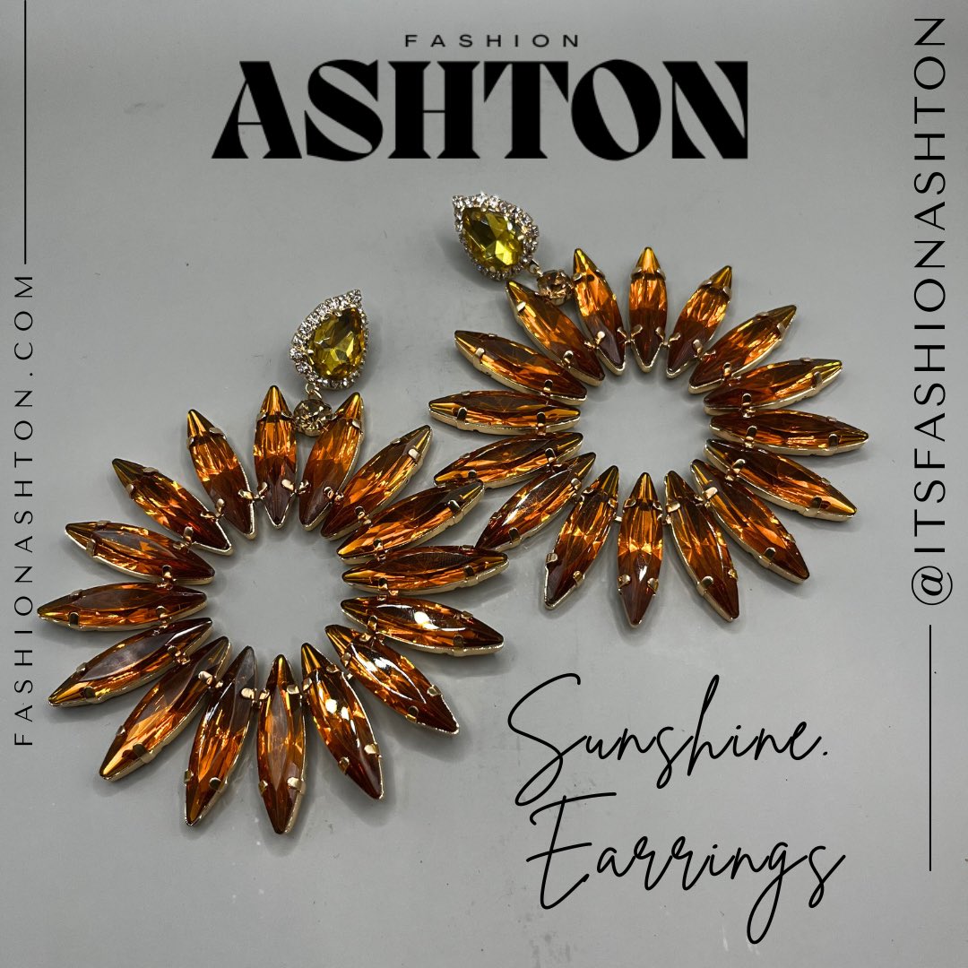 AshleyBrittney's tweet photo. ✨ Sunshine Earrings✨ EARRINGS OF THE DAY✨ https://t.co/yFTI3rSEH4 #QueenOfEarrings #EarringQueen #fashionashton #funtimemoms #DoThatShit #AshleySilva #AshleyBrittneySilva #ashleybrittney #lamdc https://t.co/CwyyUJ8edS