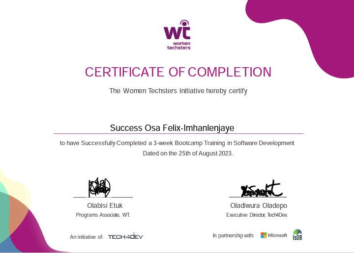 sucxyf's tweet photo. Leveled up in 3 weeks
#bootcampComplete
#Tech4Dev #Microsoft #ISDB #WomenTechstersBootcamp #fintechegypt #Cohort2.7 https://t.co/2lSlvqrJmW