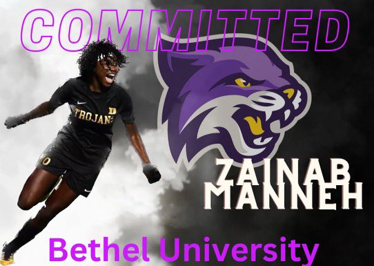 Super excited to announce that I will be continuing my academic and athletic career at Bethel University! 💜💛🤍 I am so excited to continue my soccer Journey here. This is my new home ! Go Wildcats!!!