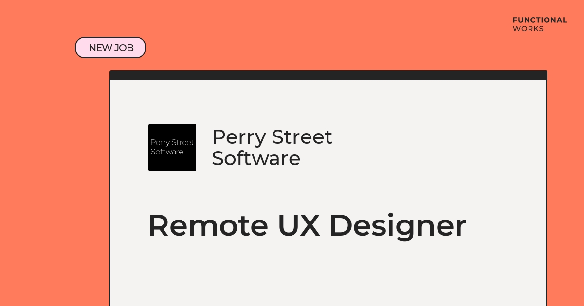 Check out Perry Street Software 🚀 They're looking for a Remote UX Designer working with adobe photoshop, adobe illustrator & Sketch Apply now or tag someone who would be a good fit! 🙌 functional.works-hub.com/jobs/remote-ux… #remotework #remotejobs #adobephotoshop