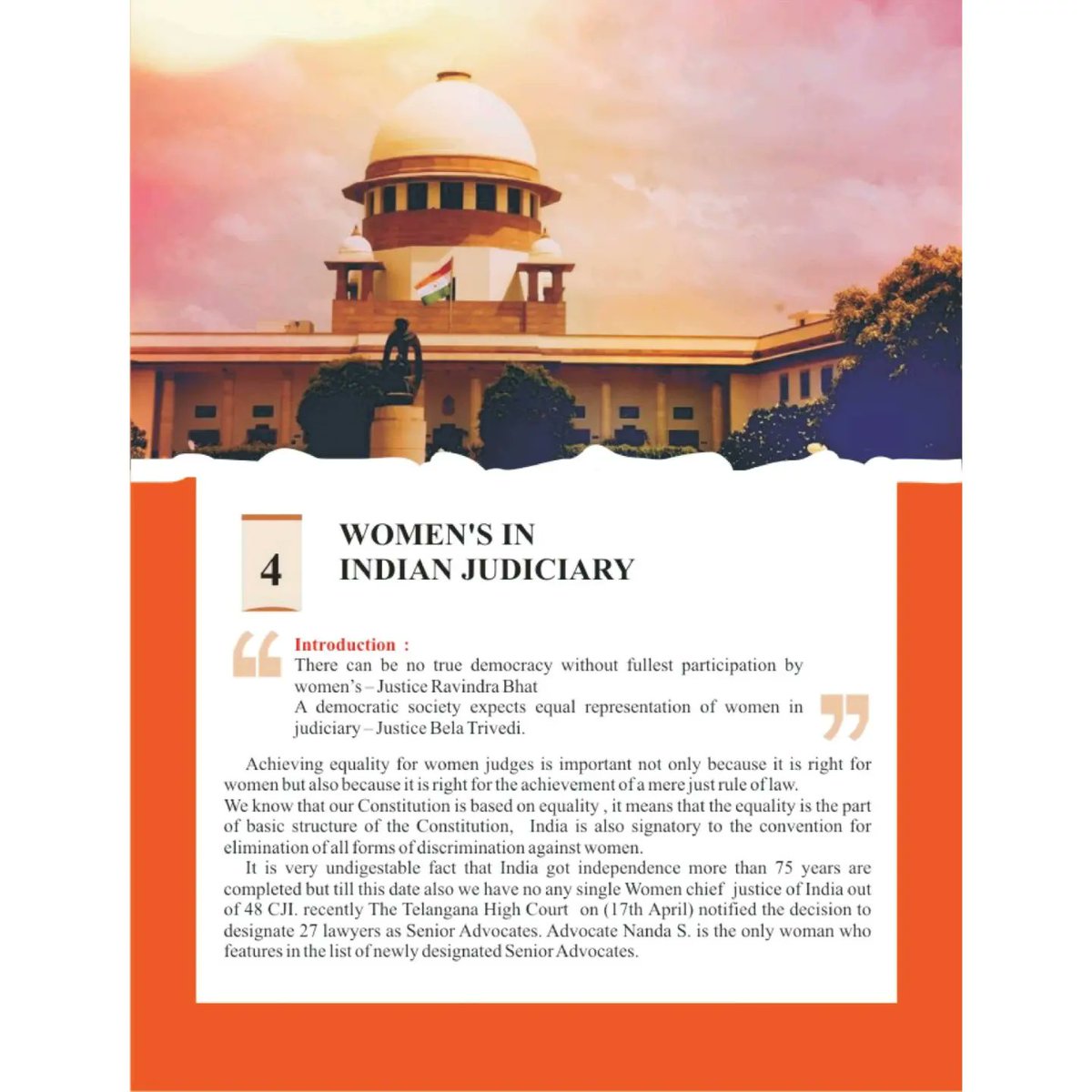 RahulCheble's tweet photo. My Article on Women's in Indian Judiciary is Published in Magazine Judicium Dei 2021-22 by Dayanand College Of Law Latur. https://t.co/Hfv0v8TxY9