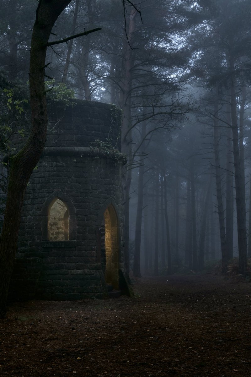 The folly in the woods. Harden in Yorkshire
