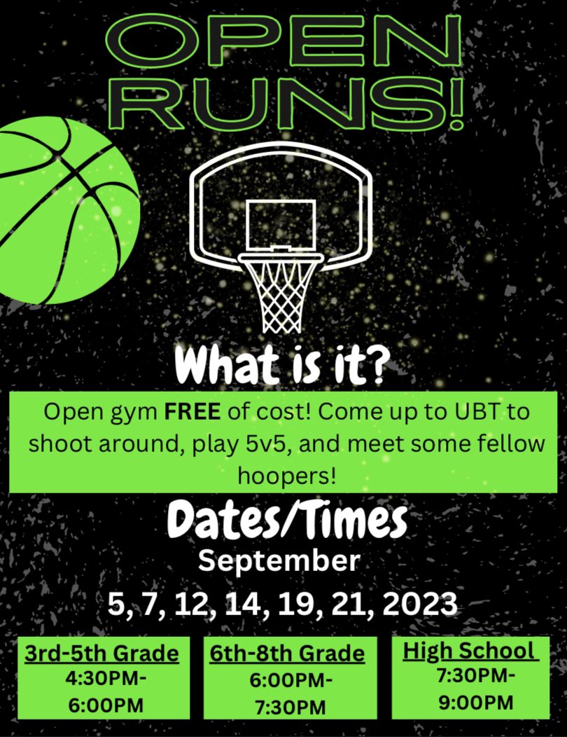 O_Sports_Acad's tweet image. 🙌 You asked, we answered! 🙌

Open Runs were a huge hit last week so we decided to add a few more dates‼️

Be sure to pull up and show us all you’re a real hooper 🏀🫡