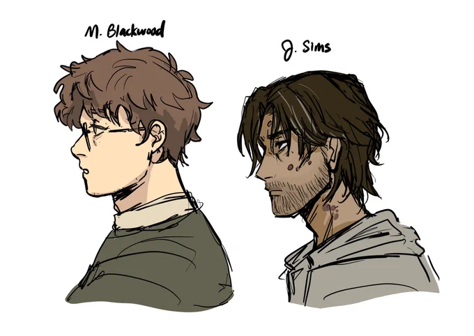 my take on martin and jon from the magnus archives  