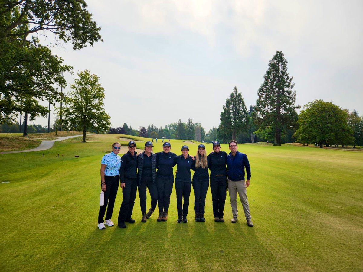 shannonbperry's tweet photo. Spent some time with @tylerpatroch &amp; @seanthashimoto at @PointGreyGolf checking out their new golf holes and practice area @SyngentaTurfCA @TurfMgmtWomen https://t.co/t6NyiBGvCI