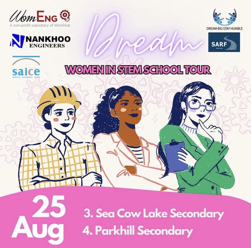 DreamBeHumble's tweet photo. As we continue our Dream Women in STEM school tour, we again encourage and inspire high school girls looking into entering the world of STEM, and even those who are running away from it. 
@saice_civil 
#WomenWhoMakeMoves 
#WomensMonth 
@_WomEng 
@NankhooE 
#STEM https://t.co/amiMh50wPH