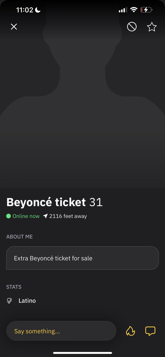 rers's tweet image. Grindr has Beyoncé tix