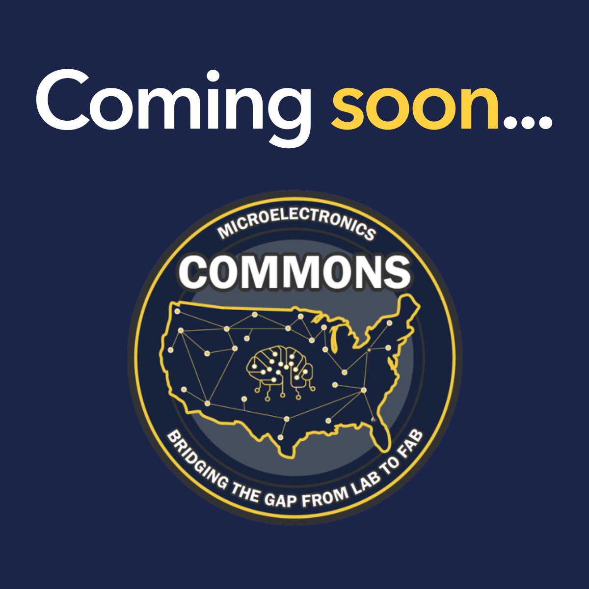NSTXL's tweet photo. An important update to the #MicroelectronicsCommons program is coming soon. Be the first to hear new updates by completing the form at the link below. 

Plus, be sure to Save the Date for our upcoming event in Washington D.C. from October 17-18, 2023. 

https://t.co/Auycr3F61h https://t.co/suuoo7Gsib
