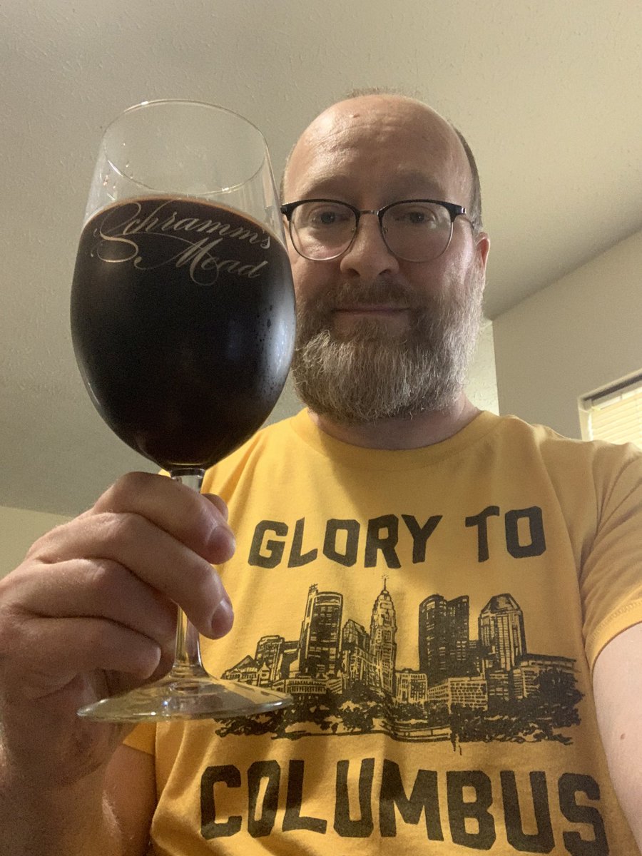 RealBMaxwell's tweet photo. It’s #meadtime and enjoying some @SchrammsMead meeker Raspberry Mead 😋🍷😎💪 #mead #craftmead @cb_phil @ZombieWWZ @WhiskeyCyclist @PaulOBrien10 @CorkBeer @decoreape7 @JonMontag @ASFreed @RJellyman @Senor_Greezy @MakDPostmodern @zappafaye https://t.co/WAYLrOIQXK