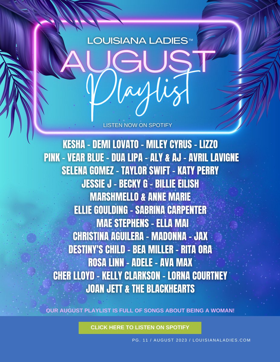 LadiesLouisiana's tweet photo. Check out our latest playlist at https://t.co/FZ4G81e3Ws https://t.co/Pky3CUwNGx