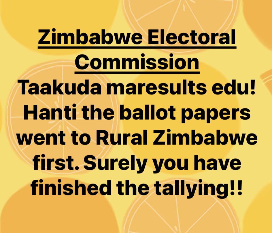 <a href="/ZECzim/">Zimbabwe Electoral Commission</a> how far???
