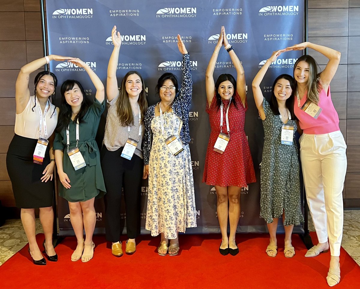 DrSyMoroi's tweet photo. Honored to support ⁦@WIO_WomenInOpht⁩ with medical student ⁦@_abryantmed⁩, fabulous ⁦@ShellyJainMD⁩ + ⁦@OhioStateEye⁩ residents! 💪stories, messages of courage. So proud to support the next gen 👁️ surgeons ⁦@OhioStateEye⁩. https://t.co/YUqEraa2V6