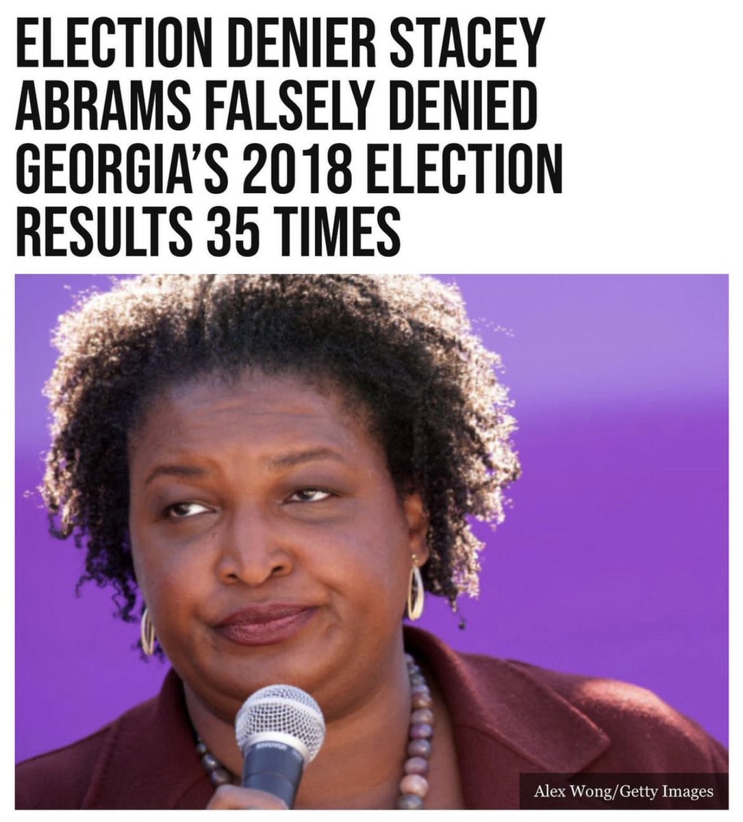GuntherEagleman's tweet image. Arrest Stacey Abrams.