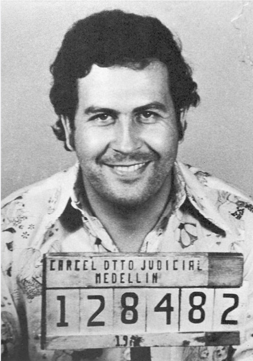 DogcThe's tweet photo. @HumansNoContext Pablo Escobar mugshot https://t.co/LLtcMFbwcN