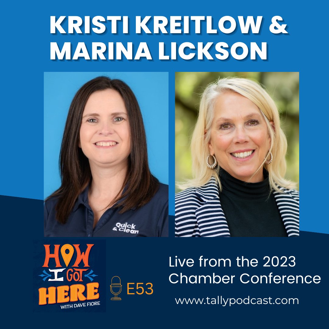 Fresh episode of the podcast from the 2023 <a href="/TalChamber/">Tallahassee Chamber of Commerce</a> Annual Community Conference with Kristi Kreitlow of Quick and Clean and Marina Lickson from <a href="/jimmoraninst/">Jim Moran Institute for Global Entrepreneurship</a>. Listen now wherever you get your podcasts or here: bit.ly/HIGH53