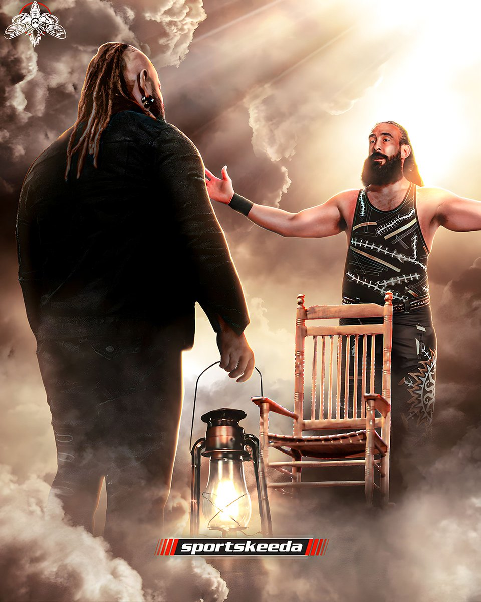 chairman_drew1's tweet photo. The brothers once again meet forever #RIPBrayWyatt #RipLegend https://t.co/pbEKzCtRwA