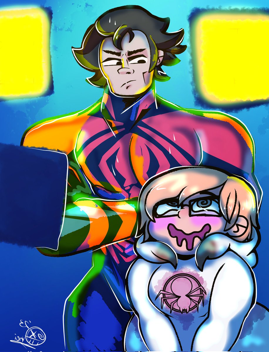 DigiDorKei's tweet photo. Commissions for a friend and their spoidersona #digikei https://t.co/PYVqaZadNf