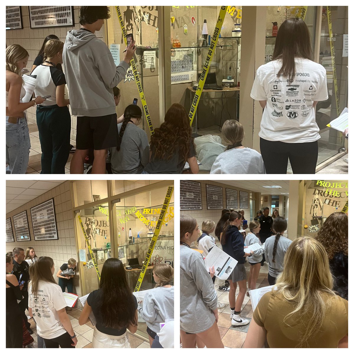 You know it’s fall when the crime scene comes out! Thank you to Officer MacLarren and Mr. Brenner for joining us and sharing your expertise in law enforcement as we kick off our investigation! 

#PLTW #PBS #weRmedina #MCCCPLTW

PLTW is a collaboration between MCCC and MCS