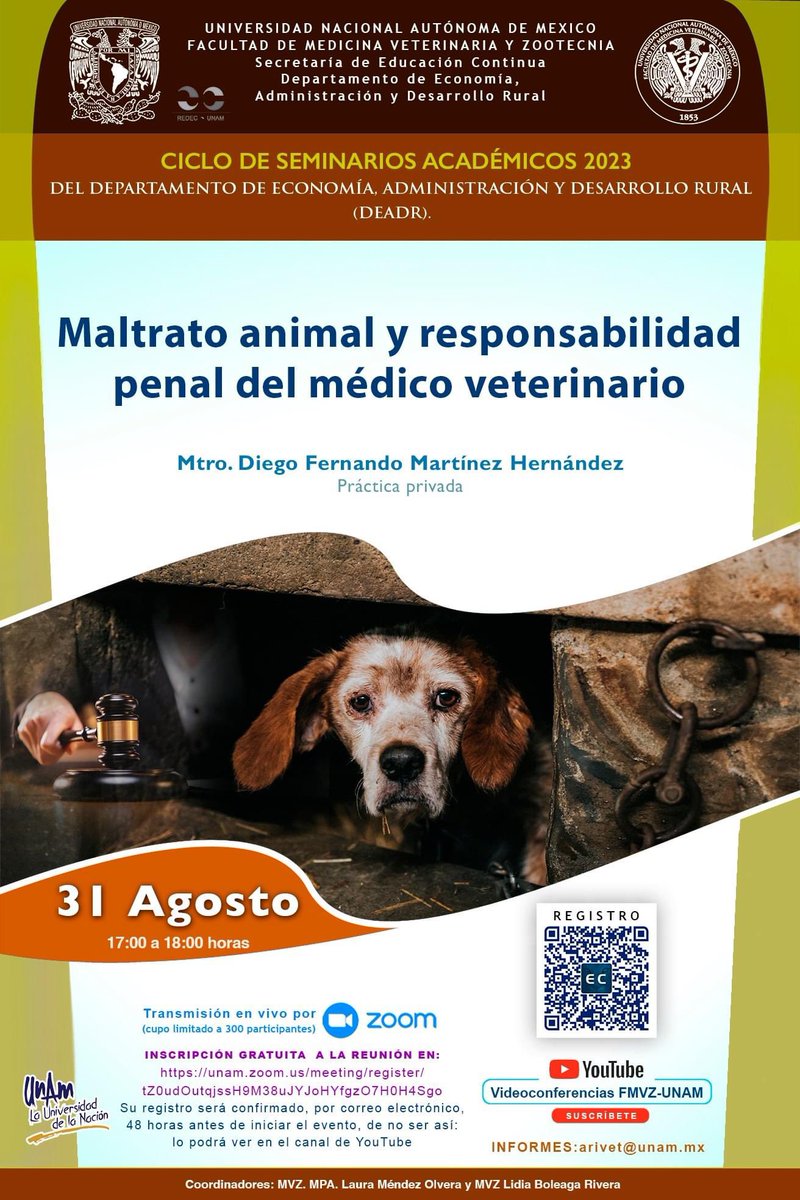 #AgendaFMVZ | Consulta las actividades que tendremos para la próxima semana 👇