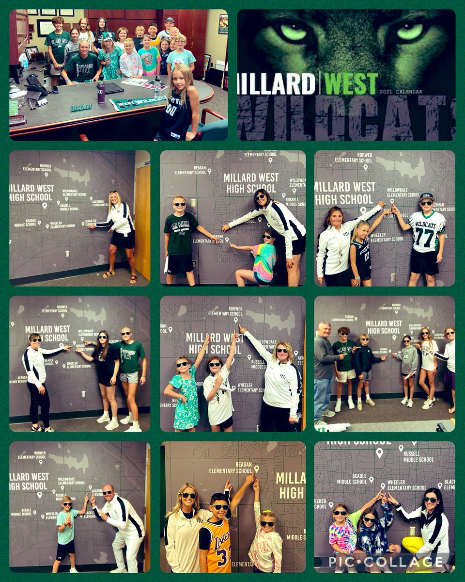 We had a blast with some incredibly “cool” Principals and future Wildcats visiting Millard West High School today! 😎 We’re very proud to unite our family of schools. The future looks very bright! @MWHSWildcats @MWHSactivities @MillardPS @JSchwartzMPS