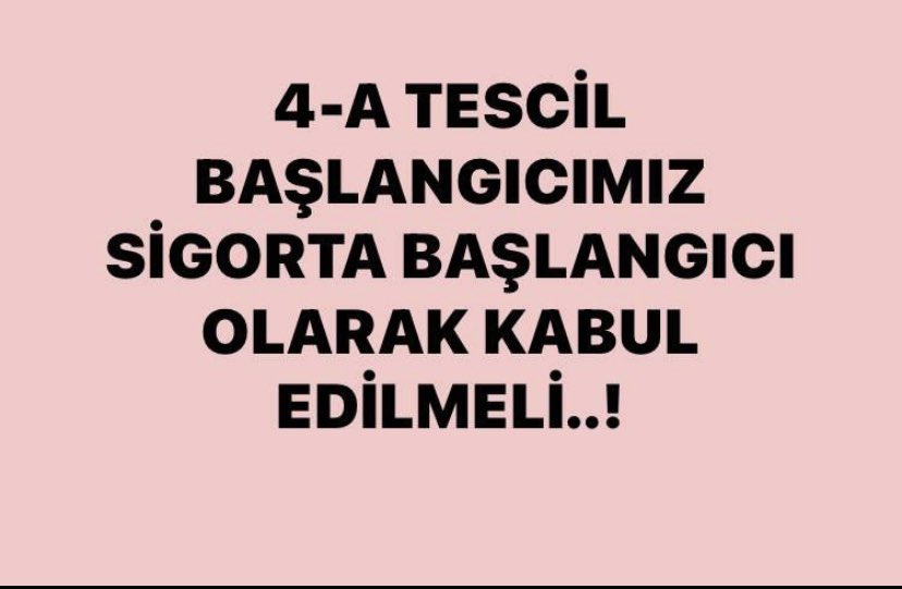 neseerdan's tweet photo. @ahaber @TarkanZengin @MTahirInan Bir çok sektörde Staj ve Çıraklık adı altında çalıştık.
4A tesçili yapıldı
İşe giriş bildirgesi verildi.
4a tescil tarihimiz 
Sgk başlangıcı olsun ...
All 
Eşit Haklar İstiyoruz
#StajyerVeÇırakÇalışandır https://t.co/MJ7keV8dEX