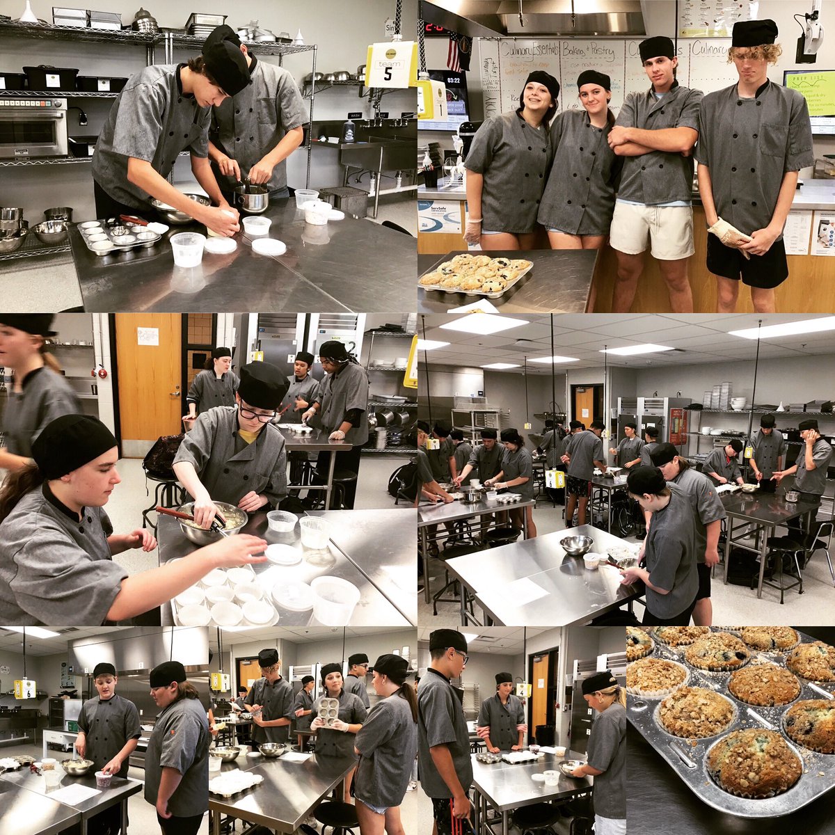 jagculinary's tweet image. Baking &amp;amp; Pastry started lab this week! #quickbreads #muffinmethod