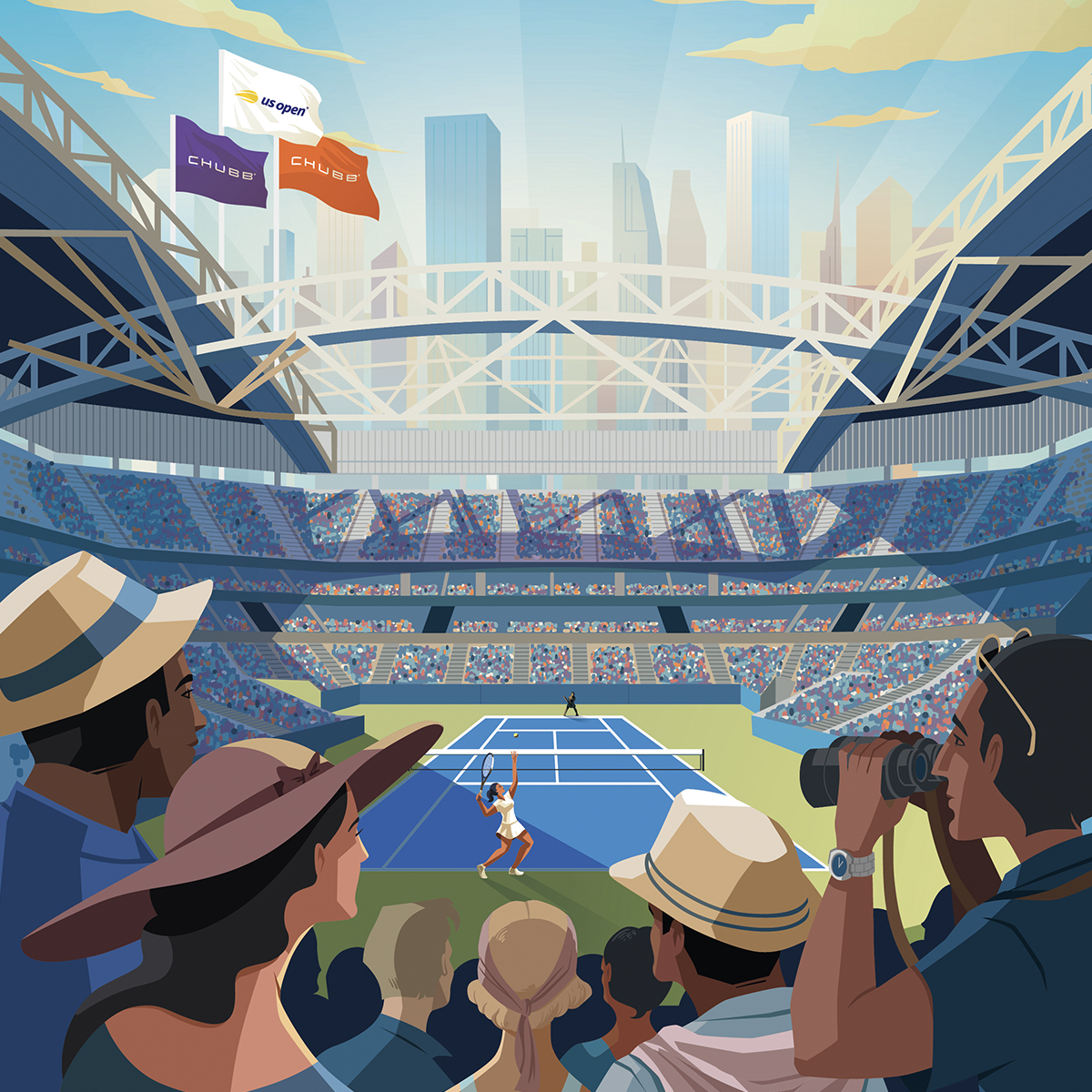 Chubb's tweet image. We’re thrilled to be this year’s official insurance sponsor at the @USOpen. We're excited to see what spectacular awaits! #ChubbAtTheOpen #USOpen