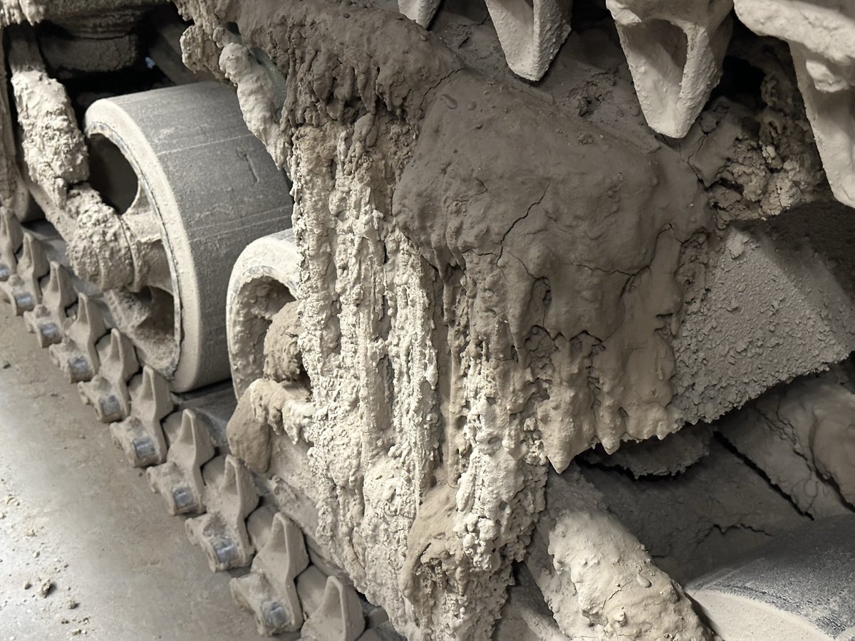 Is it a cave? Nope! It's the result of driving a #tank in the mud after all the rain we have had in MA! Fear not, the American Heritage Museum is a great rainy day activity with over 67,000 sq ft of #history under one roof! Open Wed-Sun 10am-5pm ahmus.me/heat #VisitMA