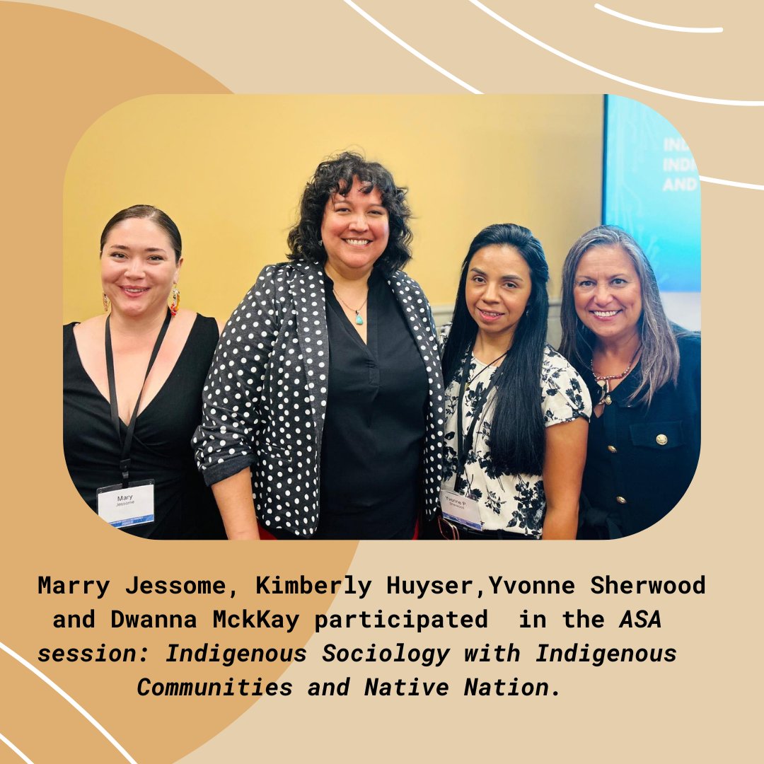 Relive our favorite moments from the ASA 2023 gathering in Philadelphia with our CIEDAR Lead, Dr. Kimberly Huyser @NavajoProf and Research Manager, Mary Jessome! 

#CIEDAR #Indigenous #Native #Indigenouspeople #Nativecommunity #research #sociology
