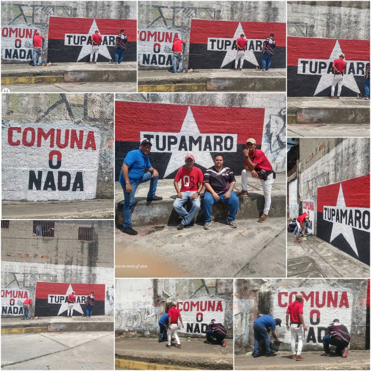Con el firme compromiso nuestra militancia en la ciudad de las 7 Colinas de Valera rescata cada mural y cada insigneas por qué para nosotros es un estilo de vida Valera es Rebelde y no se detiene su marcha el 🔴⚫ Es Ejemplo De Lucha en 🇻🇪
<a href="/NicolasMaduro/">Nicolás Maduro</a> 
<a href="/WBenavides_MRT/">Williams Benavides</a>