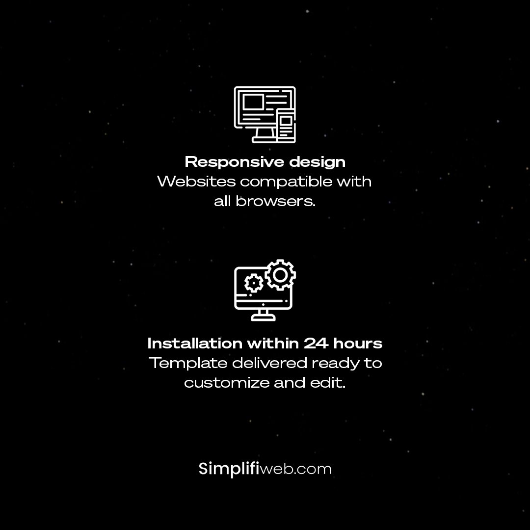 SimplifiAgency's tweet image. Enhance your online presence with Simplifi Web&apos;s Squarespace templates. 
✔️ Responsive Design 
✔️ 24-Hour Installation 
✔️ Time &amp;amp; Money Saver 
✔️ Fully Customizable. 
#SimplifiWeb #SquarespaceTemplates