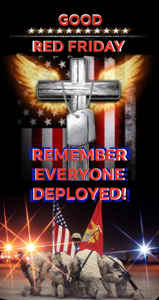 Red Friday @KevinGills13 @827js @RDog861 @PaulaRed62 @JohnPot259 @BradhamShannon @ssgtbarbarausaf @livepilot1 @CoVet_81 @CL4WS_OUT @armyrw8767 @MoroniusE @VEtFeMaLE @Lissa4Trump @Pat10th @SkilesJohnnie @pnw_vetprincess @4321parker @SunConservative @qfd_bruce @45mx_7 @TJDOGMANR2