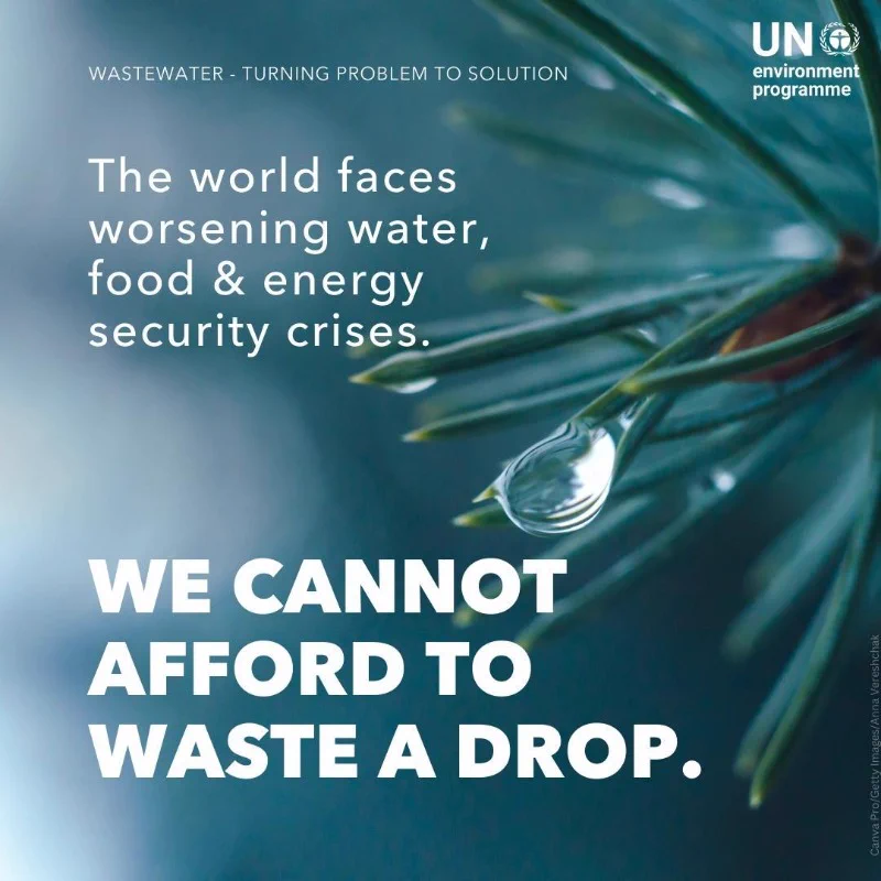 Today, only 11% of the world’s treated wastewater is reused, and around half of the world’s untreated wastewater still enters rivers, lakes and seas.

New <a href="/UNEP/">UN Environment Programme</a> report explores the potential of wastewater as a circular economy opportunity. unep.org/news-and-stori…