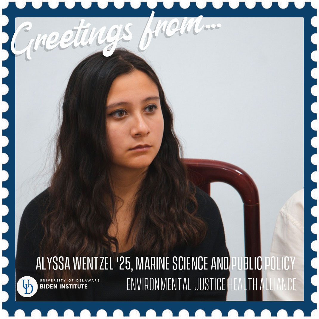 UDBidenInst's tweet photo. Today we have Alyssa Wentzel '25, who is working with the Environmental Justice Health Alliance this summer.
EJHA is a network of grassroots organizers from communities that are disproportionately impacted by toxic chemicals.
#BISummerIntern https://t.co/K4ZMn0A3wn