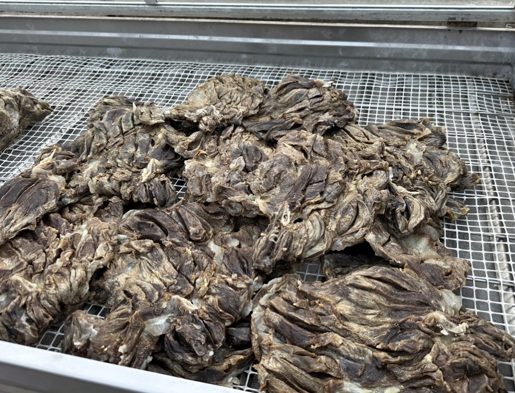 Σήμερα το απόγευμα συνάντησα στο εργαστήριο του στο Όμοδος το Ντίνο Ταμάνη από τον οποίο προμηθεύομαι τσαμαρέλλα. Η τσαμαρέλλα παρασκευάζεται από κρέας αρνιού που ψήνεται στον ήλιο με ένα ειδικό τρόπο που χάνεται μέσα στους αιώνες και είναι ένας πολύ καλός μεζές για τους