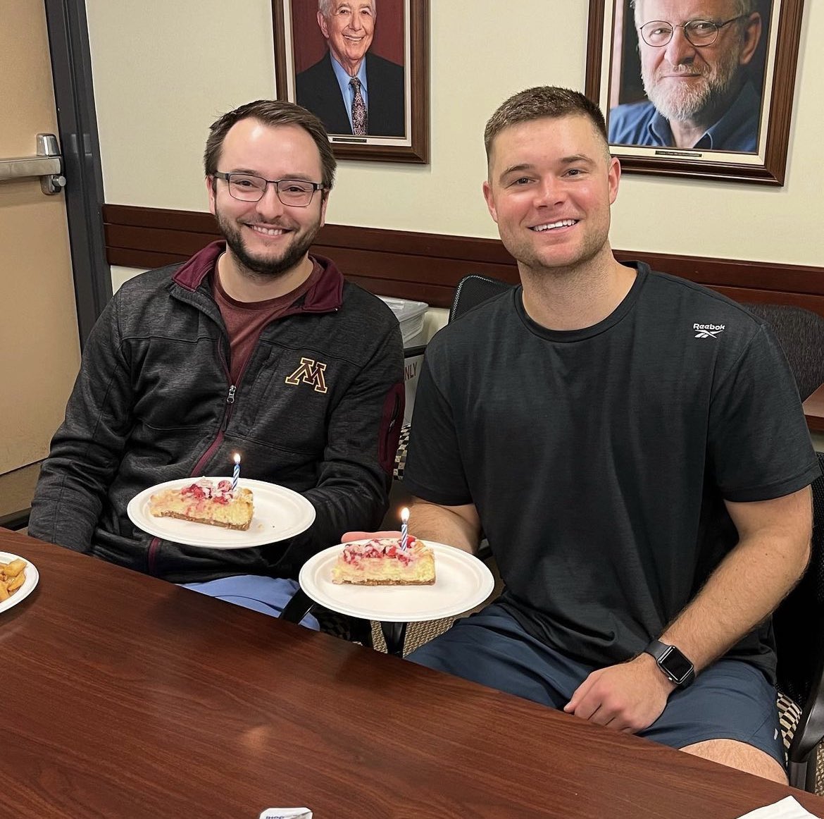 UMNNeuroRes's tweet photo. Today we wished 4 of our residents happy birthday at Friday School ๐ฅณ
Happy Birthday Zach, Ryan, Jackson, and Becca!
Swipe ๐ to check out the cheesecake from @1cheesecakefunk ๐ฝ๏ธ
#neurology #happybirthday #residentlife #residencylife #neurologymatch #nmatch2024 #cheesecakefunk https://t.co/KtuXGDRYsM
